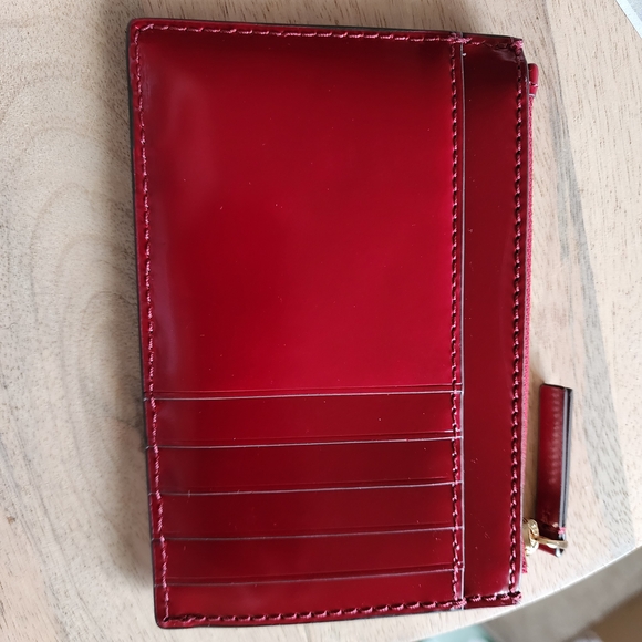 Tory Burch Red Patent Leather Wristlet - Picture 4 of 8